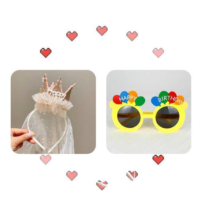 Kids' Princess Lace Crown Veil Party Hat - Fairy Birthday Photo Prop