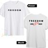 Charlie Kirk Freedom Shirt Human Rights Funny Political Protest Tshirt Classics Shortsleeve Tops Unisex Streetwear Tshirts