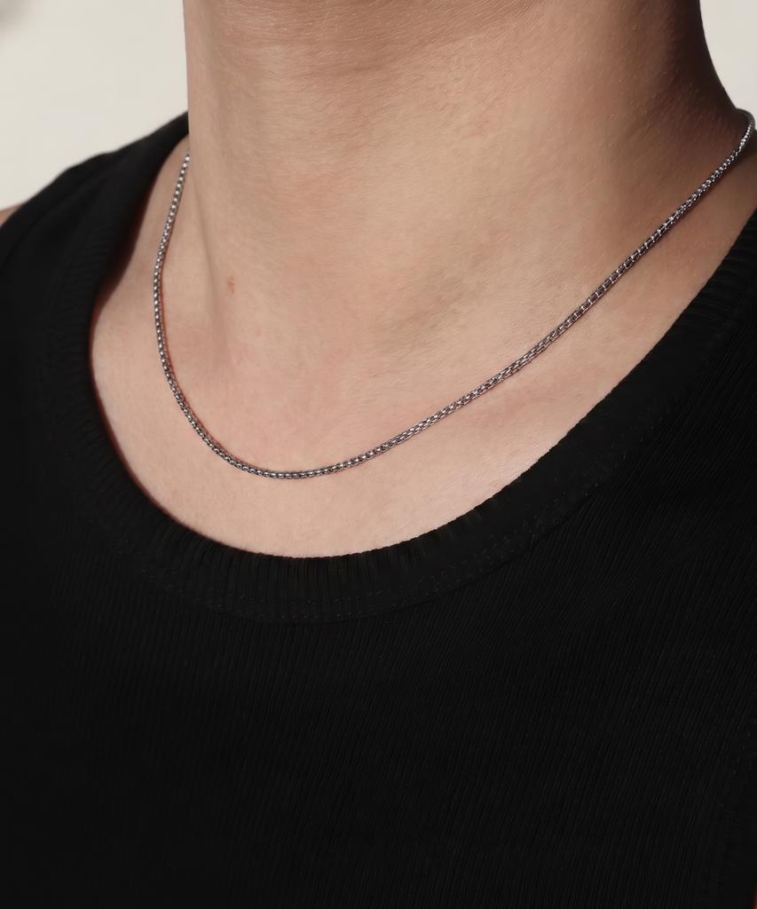 Bassclef Men'S Necklace Surgical Steel Clef Quiet Line Nec