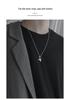 Trendy Men's Cold Style Whale Pendant Necklace - Long Sweater Chain