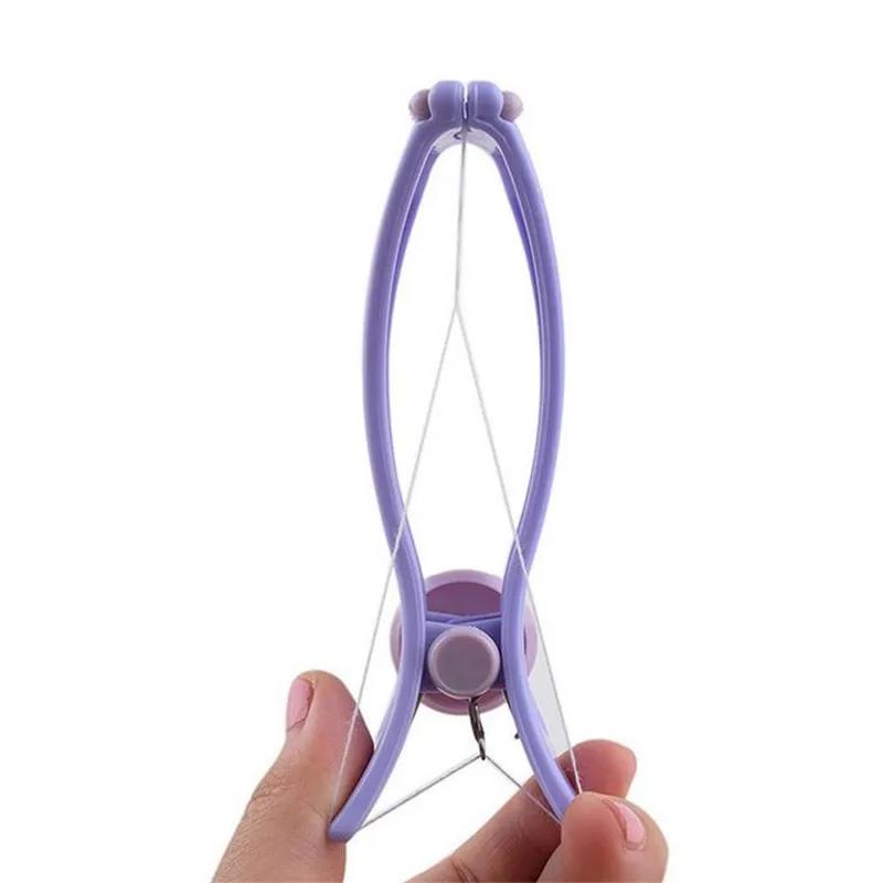 Portable 1PC Face Defeatherer For Cheek Eyebrow Women Hair Removal Epilator Facial Hair Remover Spring Threading Makeup Tool