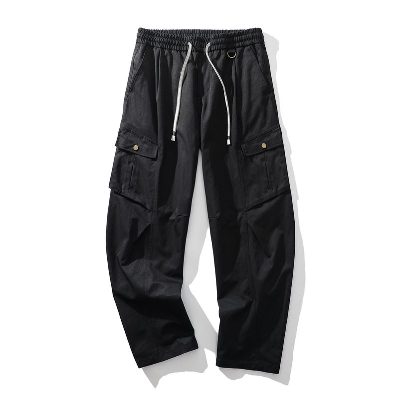 American Retro Mountain-Style Functional Wide-Leg Work Pants for Men, Spring and Autumn Loose Pants, Export Men's Casual Long Pants