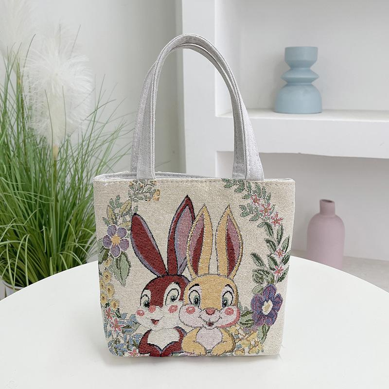 Baby Elephant Double-sided Embroidered Portable Small Bag Women's New Carry-on Handbag Change Mobile Phone Bag