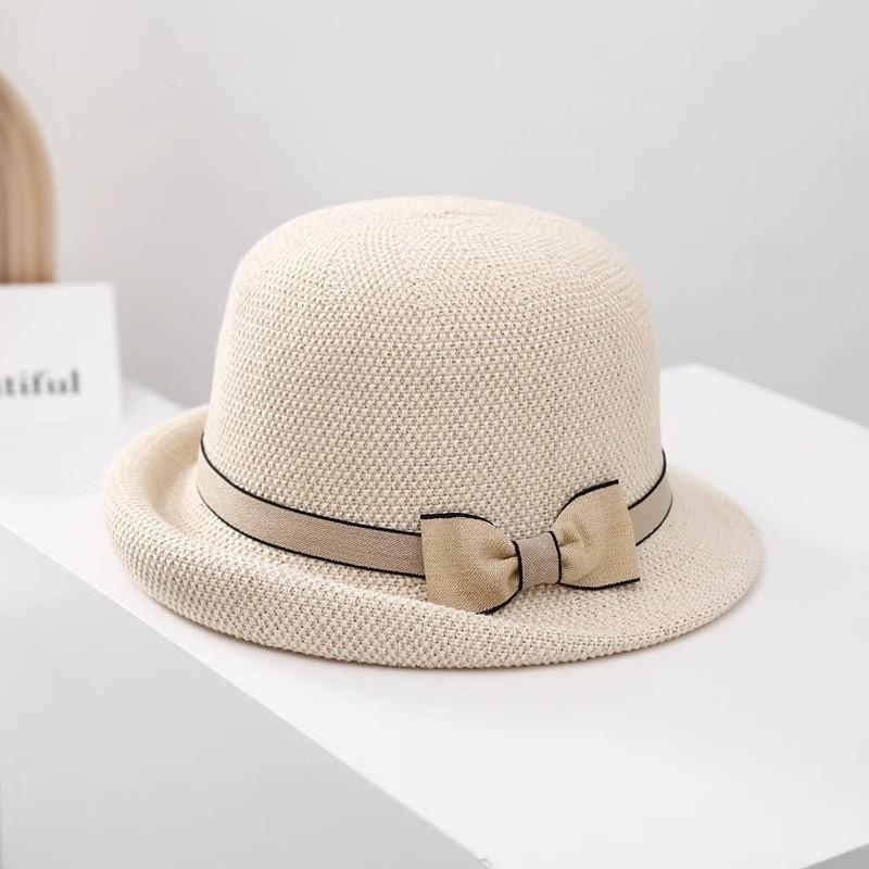 Women Breathable Fishing Cap With Curved Brim And Elegant Bow For Beach Days