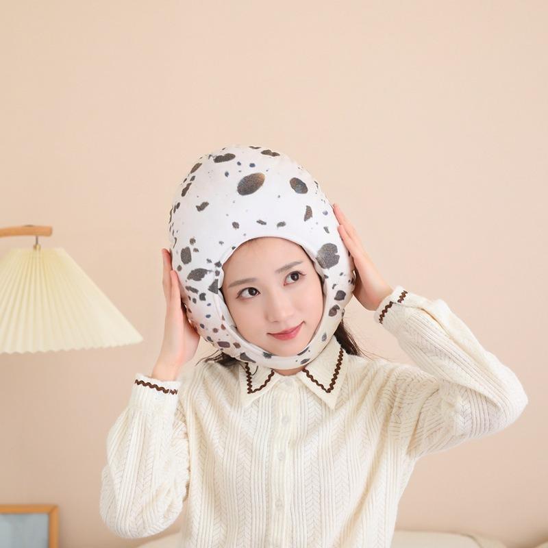 Quail egg head cover hat, plush head cover, photo props, cartoon head cover, performance props
