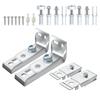 Convenient Set of 20 Accessories Stainless Steel & Nylon Door Hardware Set 20pcs/set for Double Folding Door Repairs
