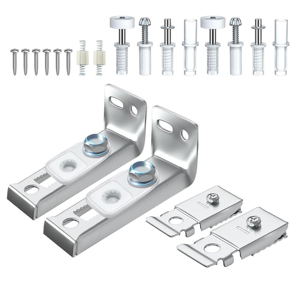 Convenient Set of 20 Accessories Stainless Steel & Nylon Door Hardware Set 20pcs/set for Double Folding Door Repairs