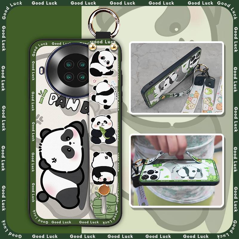 Dirt-resistant Cartoon Phone Case For Cubot Note20 Phone Holder Wristband Waterproof Panda Soft case Anti-dust Cute Ring
