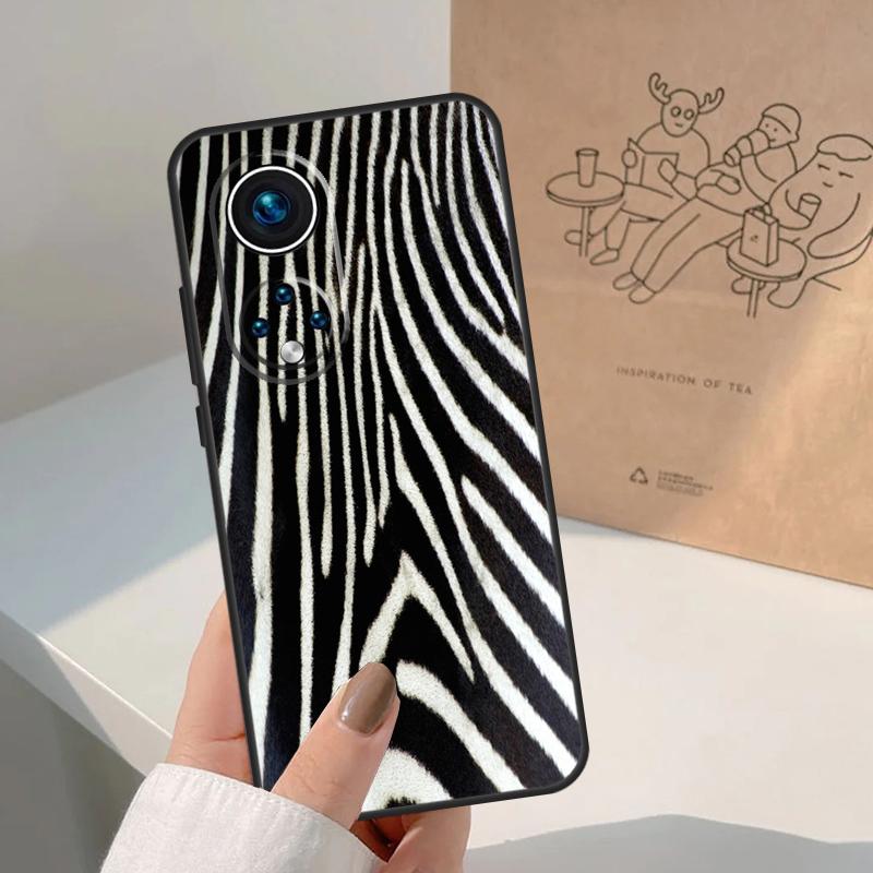 Zebra Skin Print For Honor Magic 8 Pro 5 6 7 Lite Case For Honor Win RT 200 400 50 70 90 X8b X9a X9b X9c X9d
