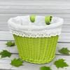 Hand-Woven Bicycle Basket Suitable for Commuter, Balance Bike & Bike Frame - Rustic Bike Basket with Lining, Durable Bike Carrier for Front Wheel Rack