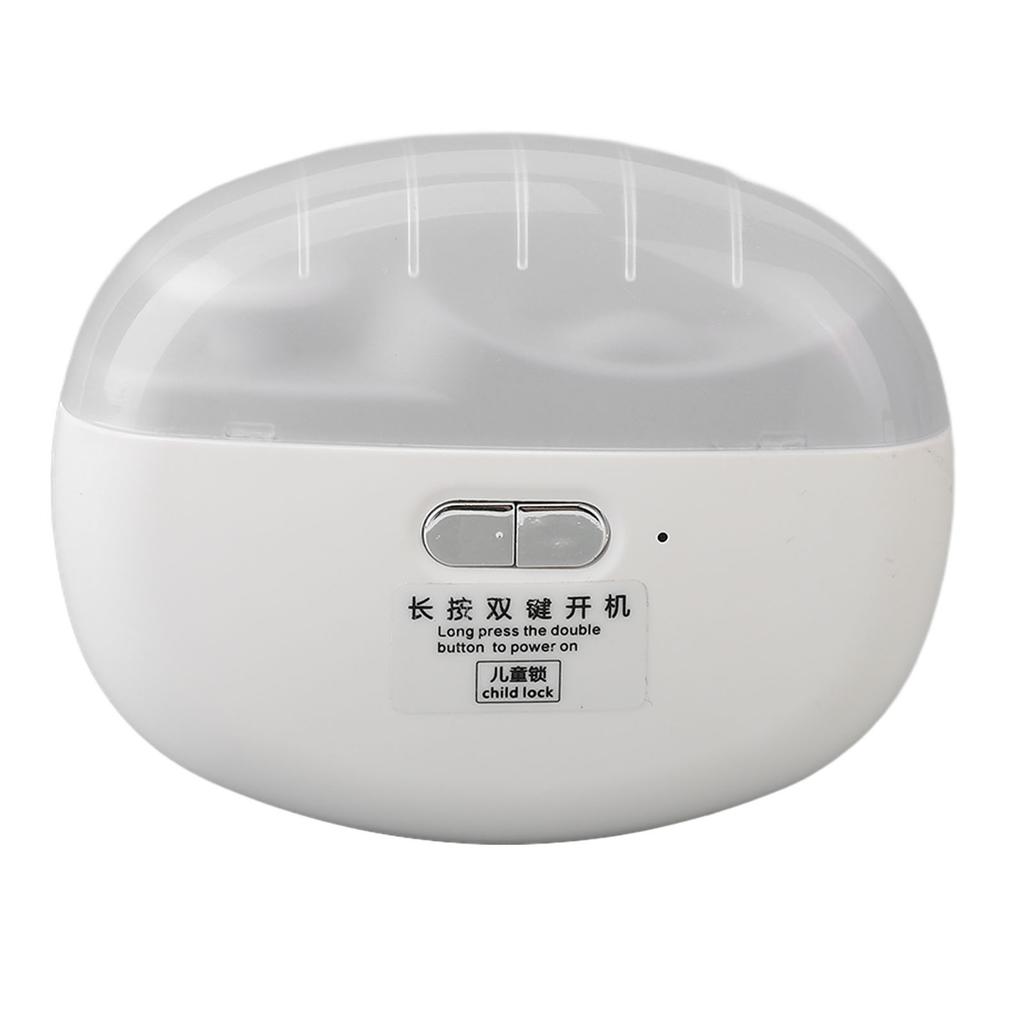 2 In 1 Electric Nail Clipper Rechargeable Light Safety Fingernail Trimmer for Beauty Salon Home White