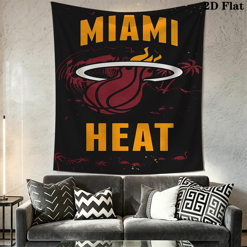 Miami Heat Fire Passion Threepiece Set 1 Duvet Cover 2 Pillowcase Without Core Bedding Set Christmas Birthday Gift