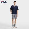 FILA Men's Loose Fit Knit Short Sleeve Polo Shirt