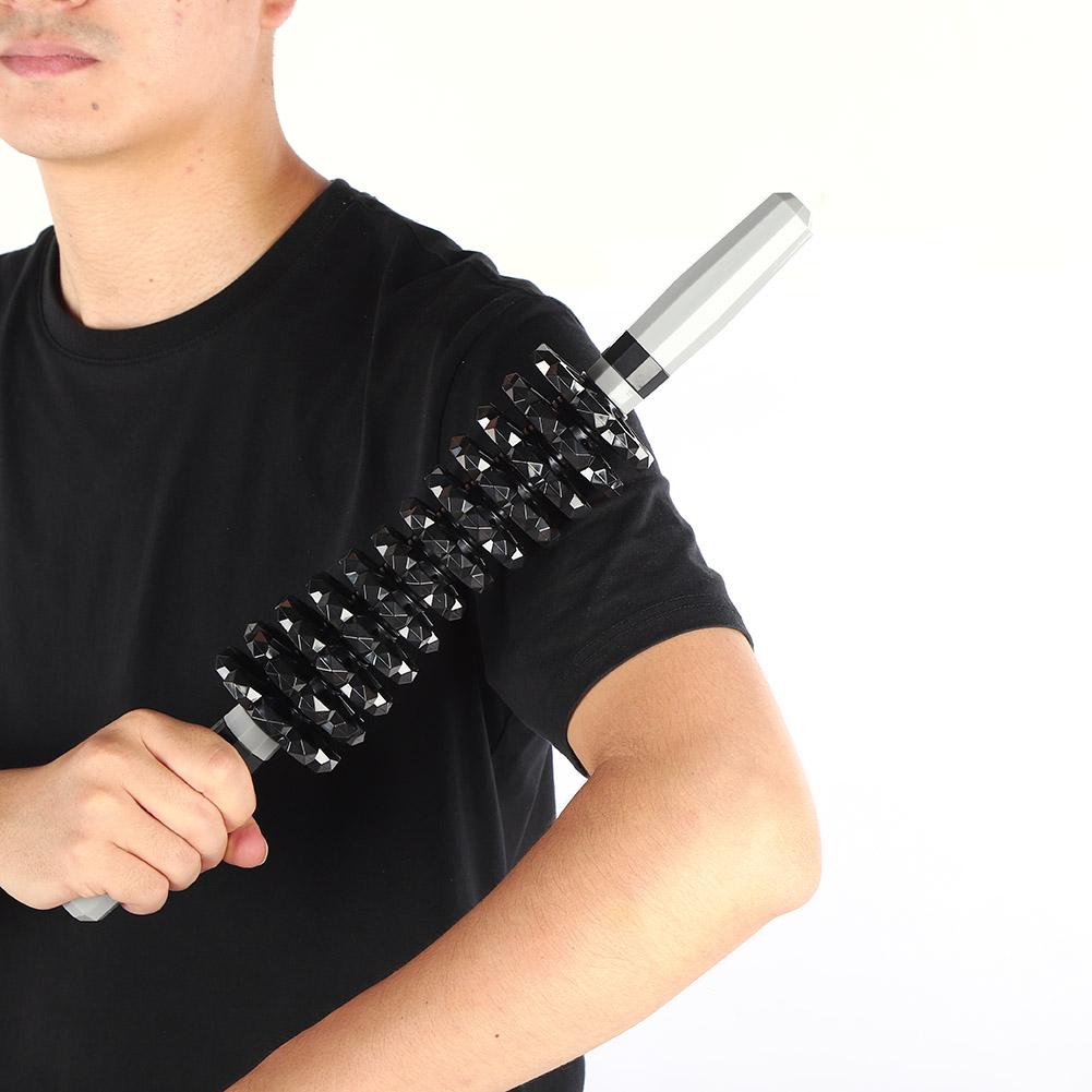 Gang Massage Stick Rollerstab Fitness Yoga Tiefe Muskelentspannung Massagegerät Schaft Schwarz