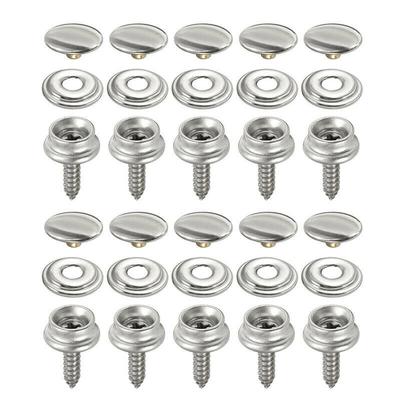 30Pieces Stainless Steel Marine Grade Canvas And Upholstery Boat Cover Snap Button Fastener Kit Replacement Screws Snaps Replace