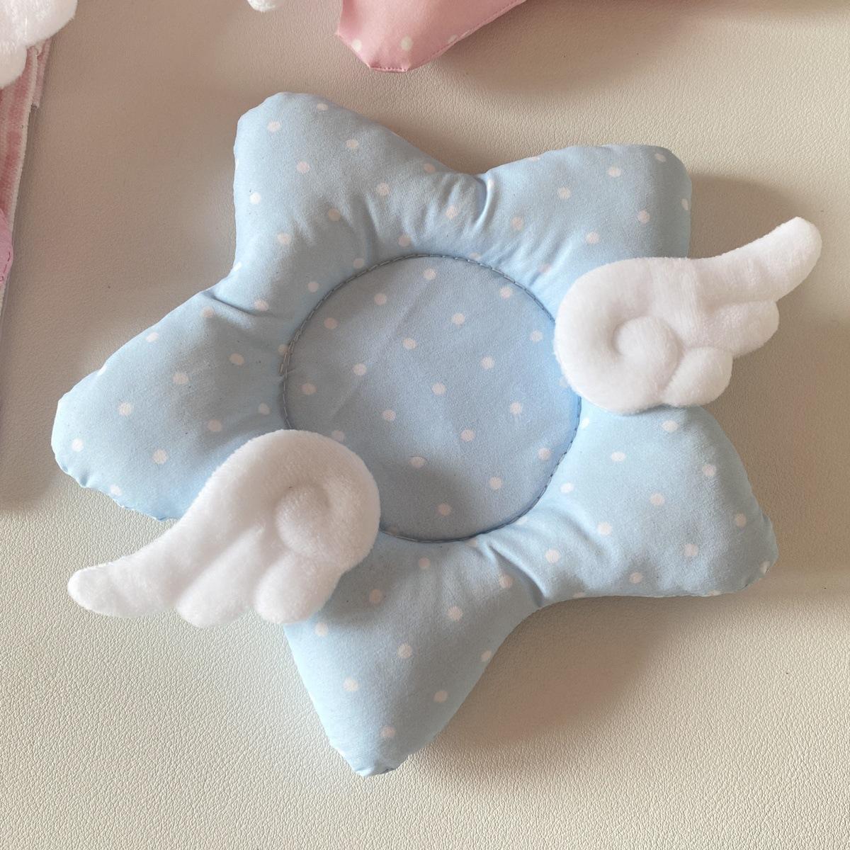 

Korean Style Blue Pink Polka Dot Star Wings Cushioned Heat Resistant Cup Coaster Photo Prop as shown синій