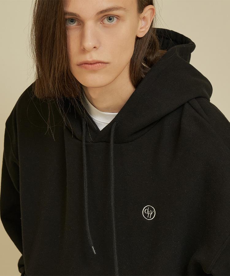 Dehebe Circle Logo Embroidered Hoodie [Black] Xl