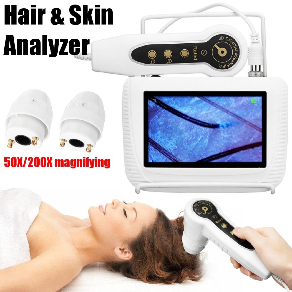 Electric Portable Facial Skin Detector Moisture Tester Hair Skin Analyser Machine Professional Digital Dermoscopy Skin Care Tool New