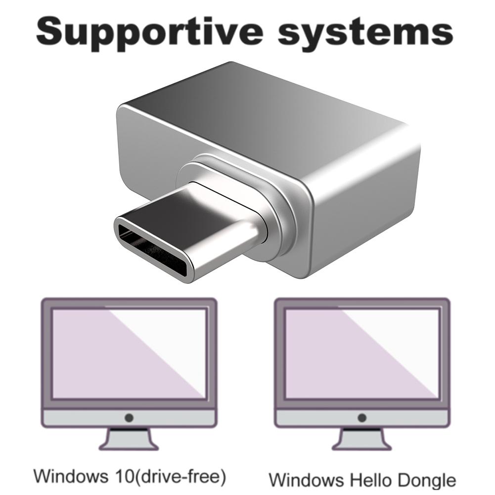 Typ-C Biometrisches Scanner Vorhängeschloss Passwortfrei Mini-USB Fingerabdruckleser Laptop PC Biometrie Schlüssel für Windows 7/10/11