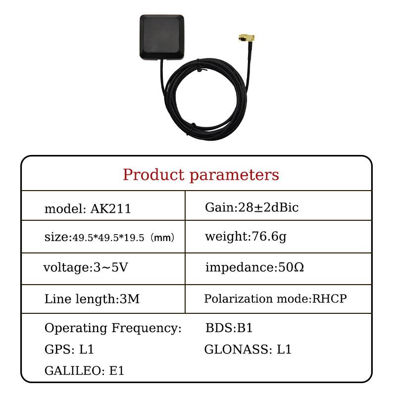 GNSS Antenna & M9140 RTK Module Kit sma elbow connector GPS/BeiDou/Galileo Multi-Band cm Accuracy