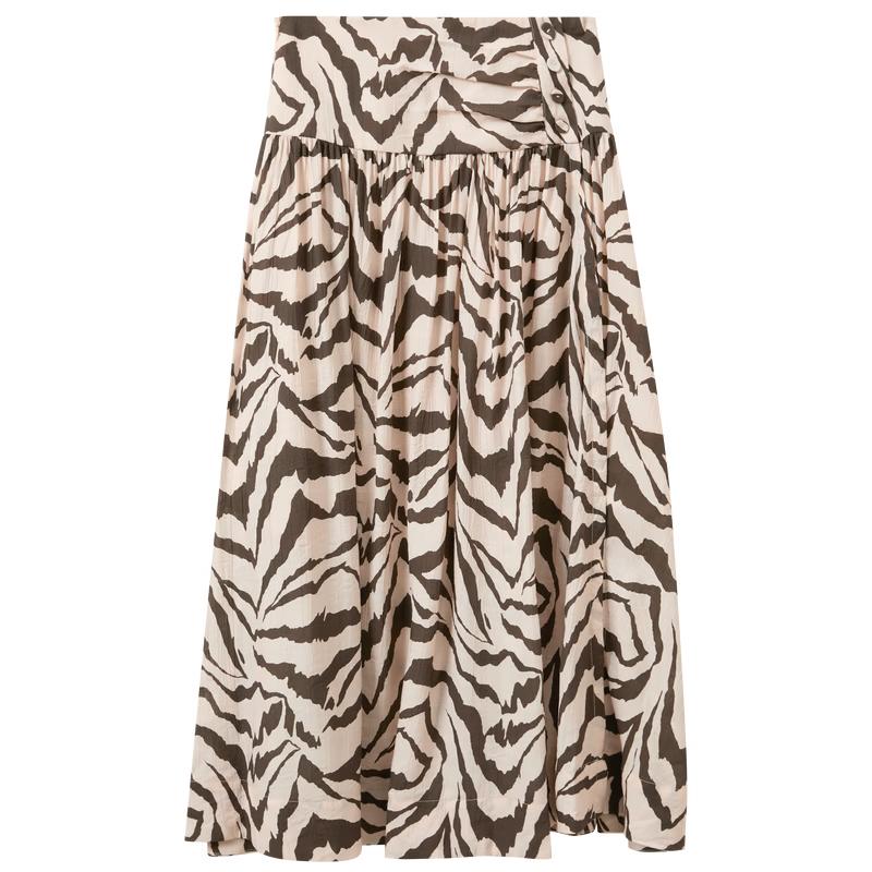 

Sancai 2026 Summer A-Line Print Long Skirt XL