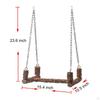 Parrot Wooden Stand Swing Perch Bird Toy Nest Pet Supplies Swinging Toys Cage Hanging for Budgie,