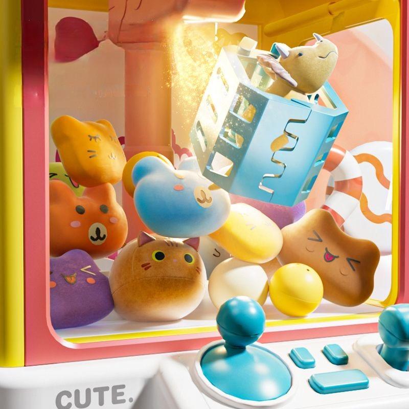Mini Claw Machine Toys For Children Automatic Coin Operated Play Game Arcade Crane Doll Machines Kids Birthday Christmas Gifts