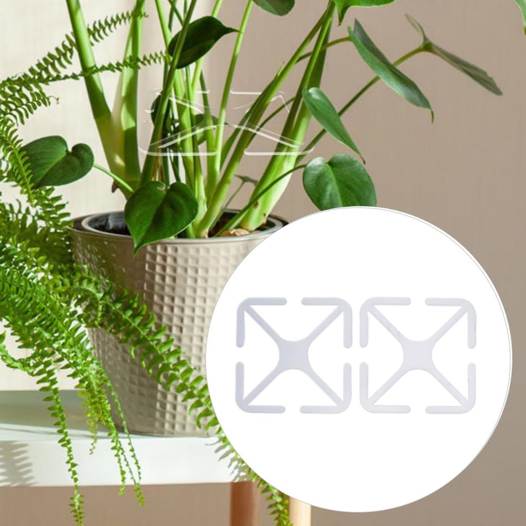 2 szt. Podpora łodygi rośliny Akryl Poprawiony wzrost Bezproblemowe użycie Wysoka wytrzymałość Stojak uchwyt na łodygę rośliny do wewnątrz na zewnątrz