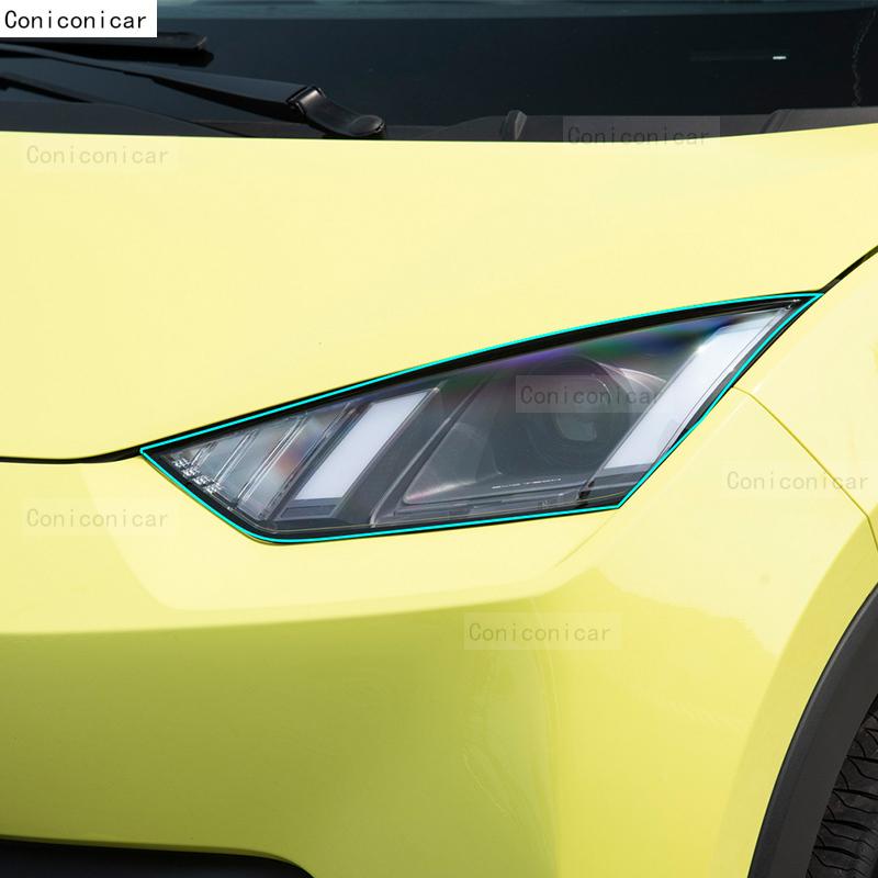 For BYD DOLPHIN MINI EV Seagull 2024 Car Exterior Headlight Anti-scratch Front Lamp Transparent TPU Protective Film Sticker