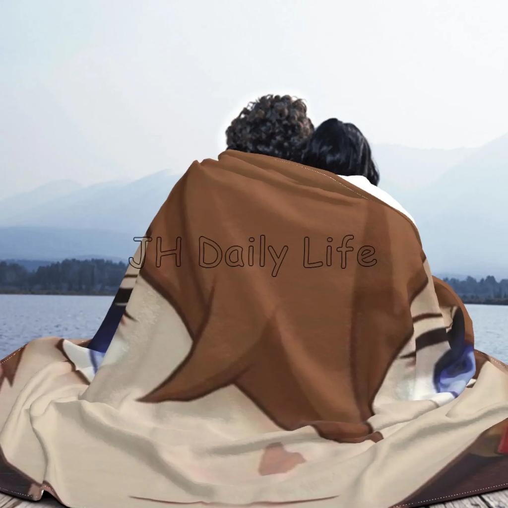 Childe Genshin Impact Fleece Blanket Flannel Ajax Autumn Anime Breathable Super Warm Throw Blankets for Bed Sofa Travel Picnic
