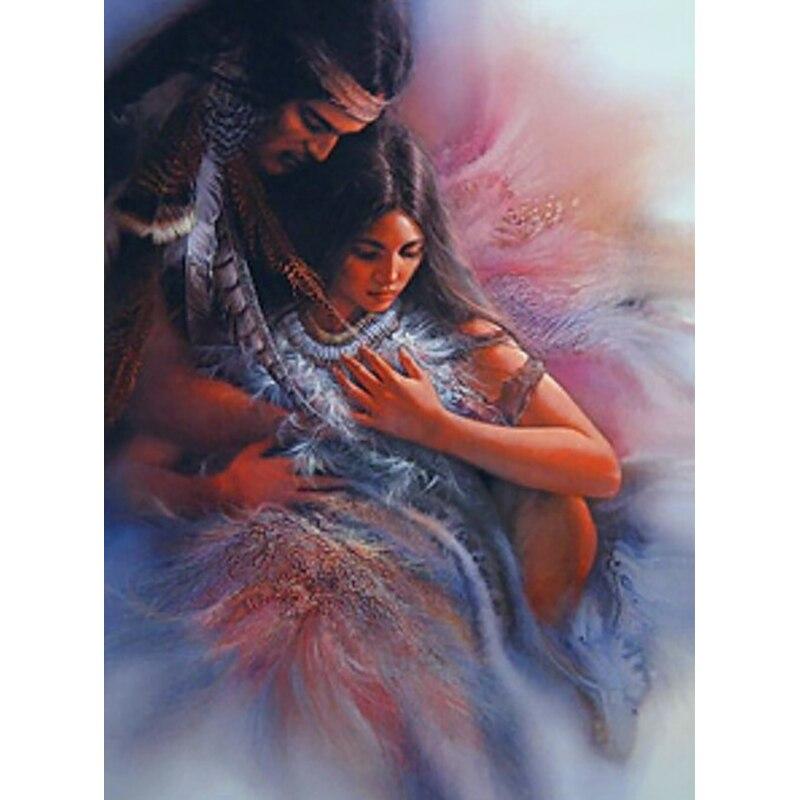 New 5D DIY Diamond Painting Tribe Diamond Embroidery Wolf Cross Stitch Full Round Drill Crafts Home Decor Manual Art Gift