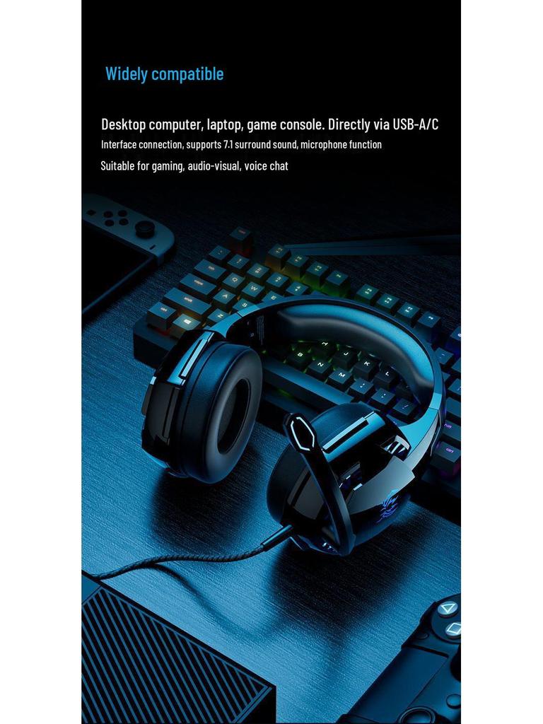 KOTION EACH G2000 Over-Ear Gaming Headset with 7.1 Surround Sound
