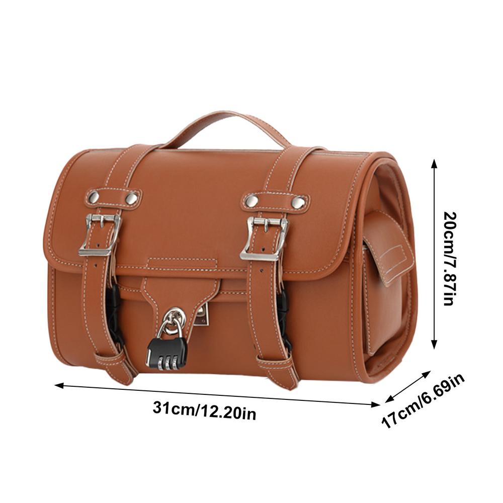 Motorcycle Seat Bag Vintage Motorcycle Back Seat Bag Motorcycle Gear Storage Bag Multifunctional Luggage Bags for Most