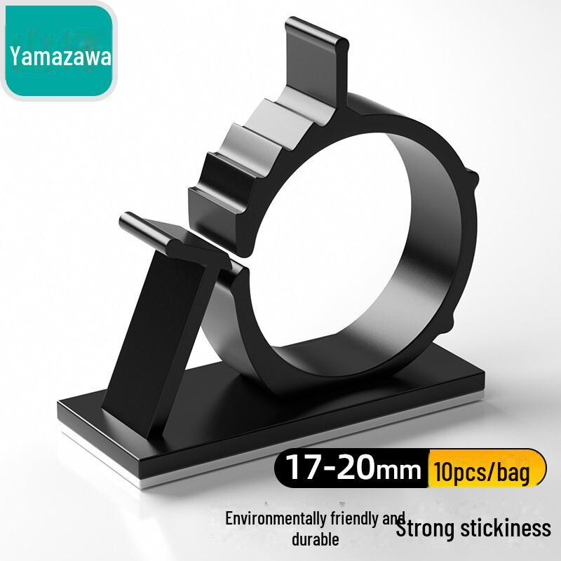 

SAMZHE Зажим для органайзера кабелей, держатели проводов 8-10 мм ZTH-1720, adjustable [17-20mm], 10 pieces/bag чёрный