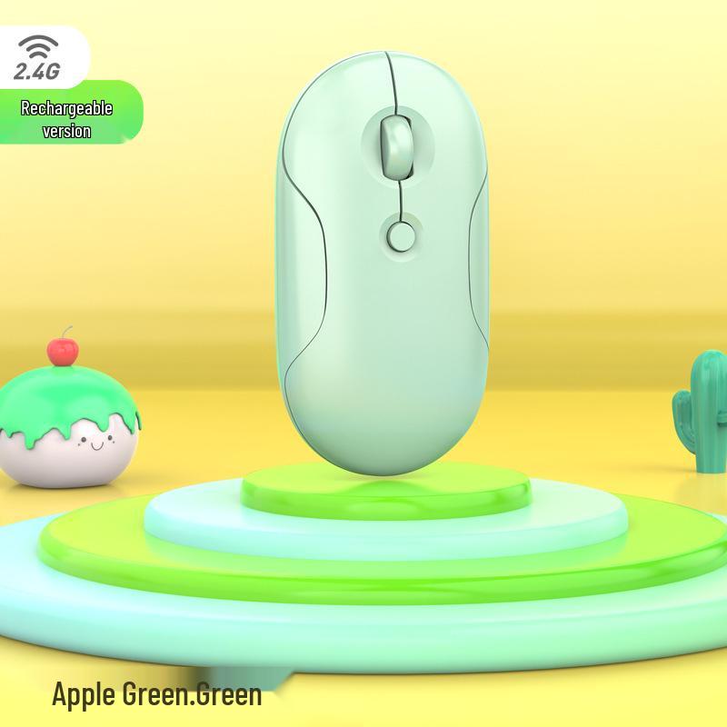 Cobblestone Dual-Mode Silent Bluetooth Mouse with 2.4G & Logo Printing