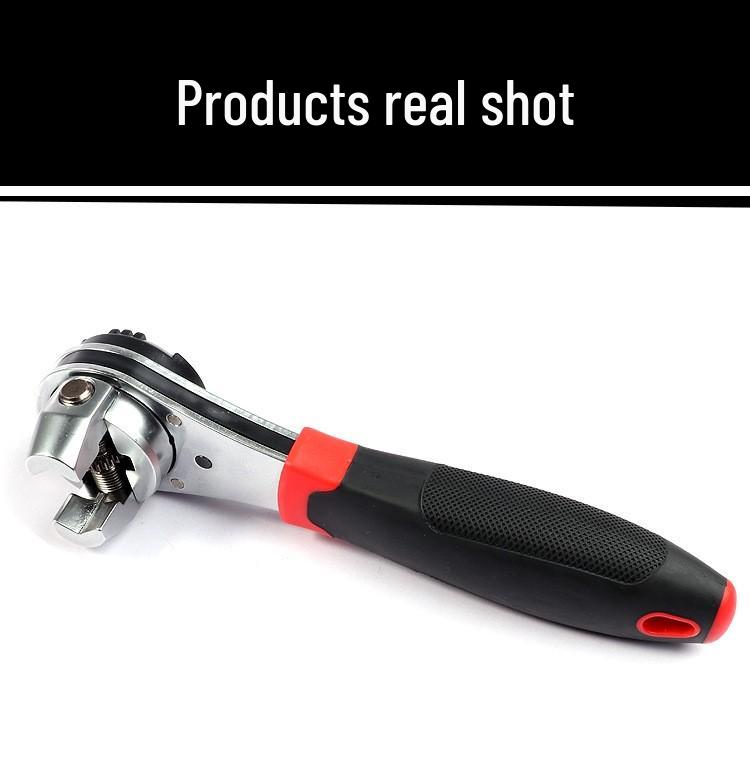 Adjustable Reversible Quick Ratchet Wrench 6-22mm Metric/Imperial