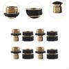 4 Stück 3/4" Gartenschlauch Schnellverbinder Messing Ersatz Anti-Leck Wasser Robuster Adapter