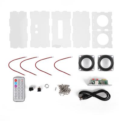 Bluetooth Speaker DIY Kit MP3 Music Pack Stereo Sound 3W Mini Power Amplifier with Remote