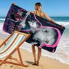Name Custom Bieber Poster Print Beach Towel, Large Soft Quick Dry Towel for Beach Camping Swimming