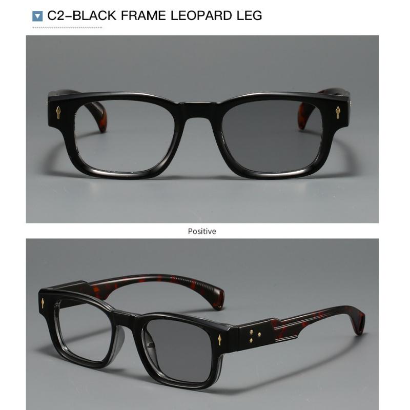 Women's eyewear, men's and women's fashion square frame photochromic glasses