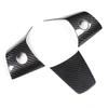 Carbon Fiber Steering Wheel Frame Cover Trim Fits for Tesla Model 3 17 19