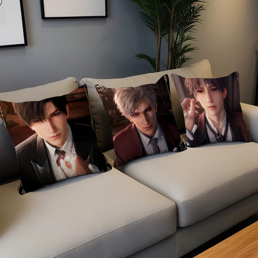 Game L-Love and Deepspace Comfortable soft Pillow Case for Sofa Living Room Home office Decor and Protective Covers