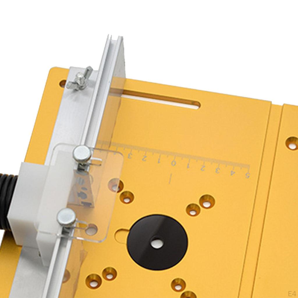 Aluminum Router Table Insert Plate Guide Sliding Brackets 20cm X 24cm/7.87" 9.45" Trimmer Tool for