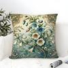 Diverse Painted Floral Prints Pillow Case Linen Pillow Case Sofa Home Decor Cushion Cover Cushion Cove