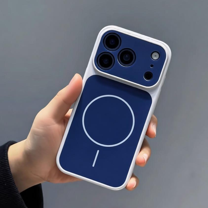 Oryginalny Kolor Kontrastowy Do Etui Magsafe Dla iPhone 17 16 15 14 13 12 Pro Max 17ProMax 11 Ładowanie Magnetyczne Pełne Pokrycie Tylne