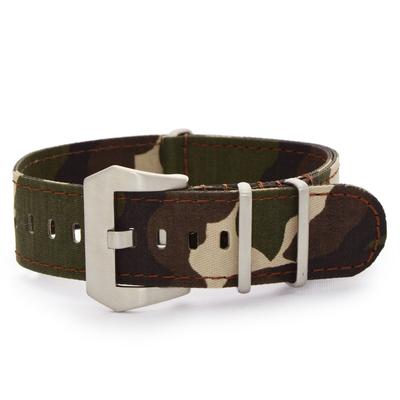 CASSIS Nylon Watch Strap TYPE NATO FT 22mm Camouflage with Replacement Tool #141.601F070022