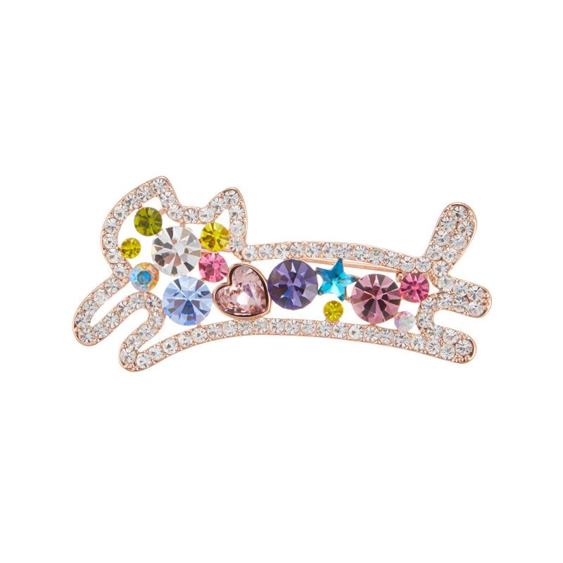 Cute Luxury  Animal Cat Brooch For Women Clothing Coat Accessries Gifts