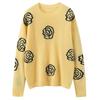 Women's 100% Pure Cashmere Loose Fit Round Neck Sweater - Versatile, Slimming Pullover for Autumn/Winter