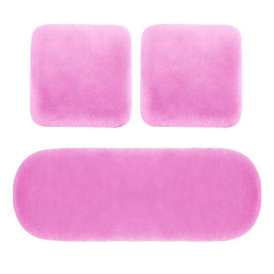 

3 шт./компл., зимние плюшевые теплые противоскользящие чехлы на передние и задние сиденья автомобиля, набор чехлов