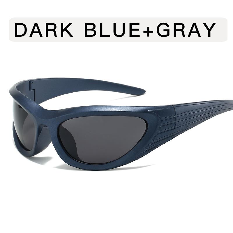 

Новое поступление популярных женских солнцезащитных очков в стиле панк, уникальные овальные солнцезащитные очки для мужчин, зеркальные цветные очки Y2K MULTI